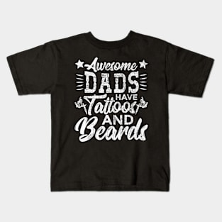 Dads Tattoos Beards Kids T-Shirt